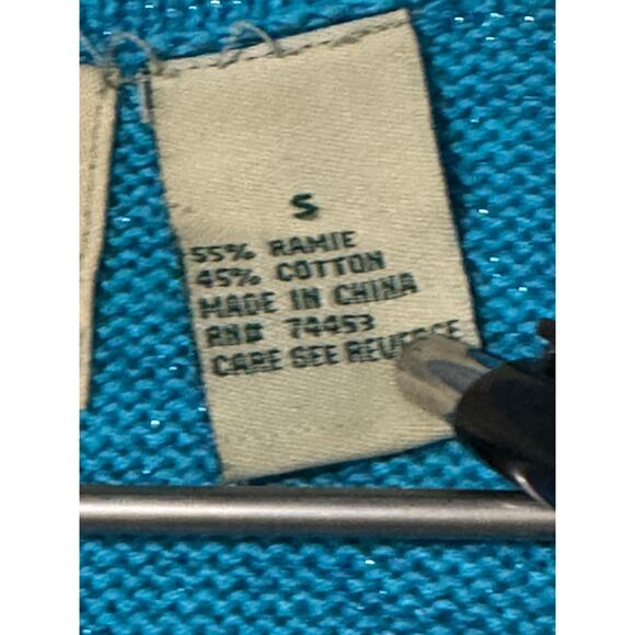 Susan Bristol Holiday Cardigan Vintage Reindeer Embellished Sweater Small - Picture 8 of 12